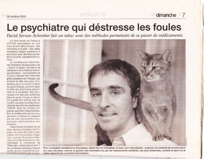 Article de presse sur Lysiane Belmonte et l'alimentation féline saine
